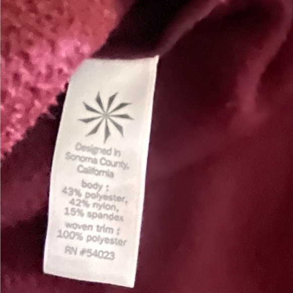 Athleta Burgundy Hooded Jacket - Picture 7 of 8